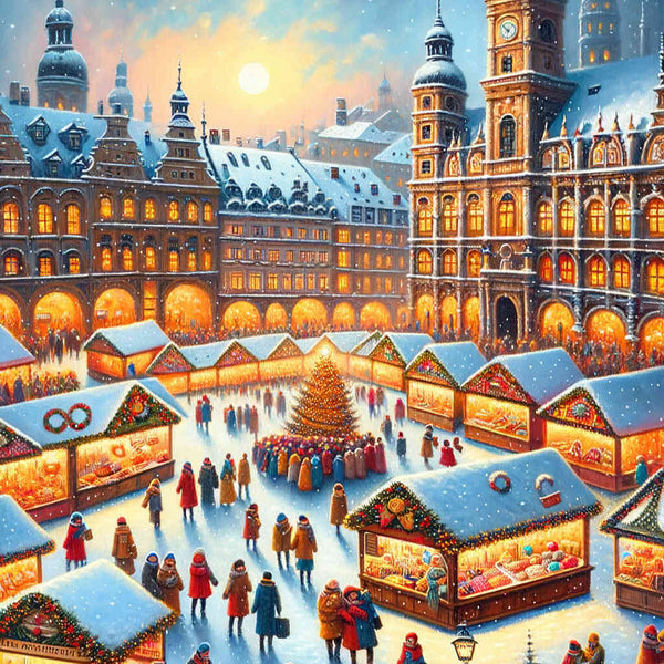 Christmas market - Paint by Numbers