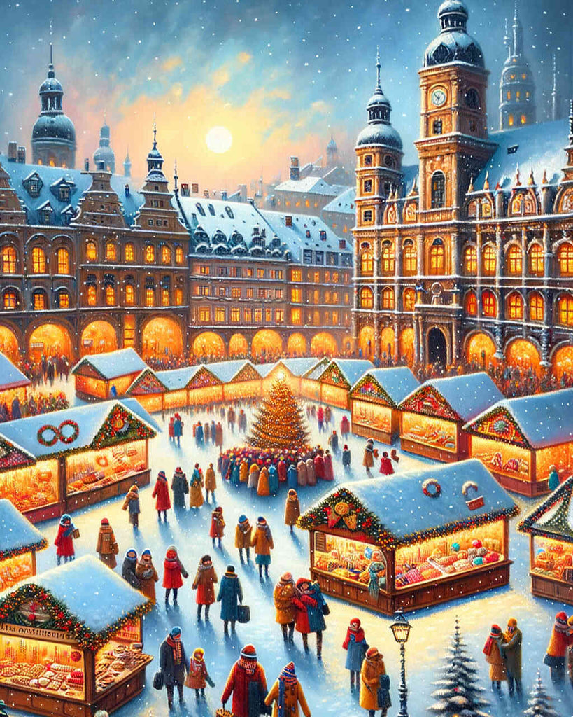 Christmas market - Paint by Numbers