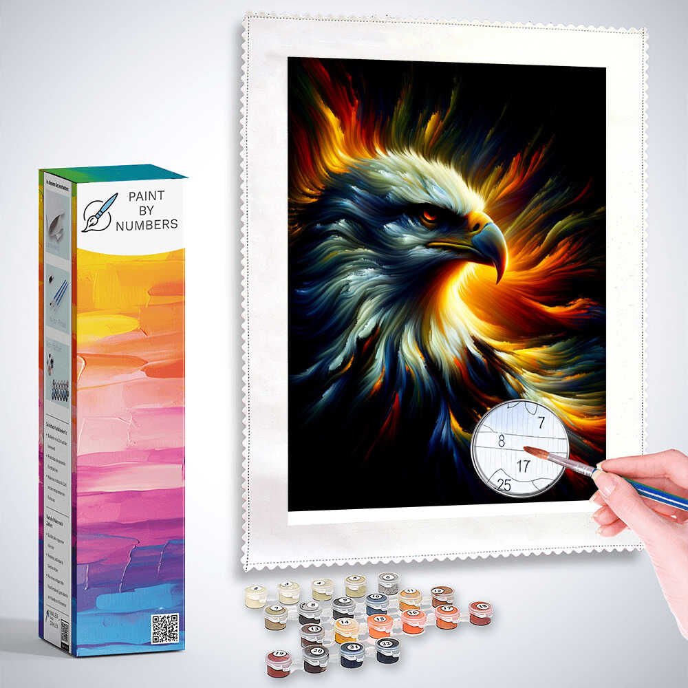 Eagle, head - Paint by Numbers