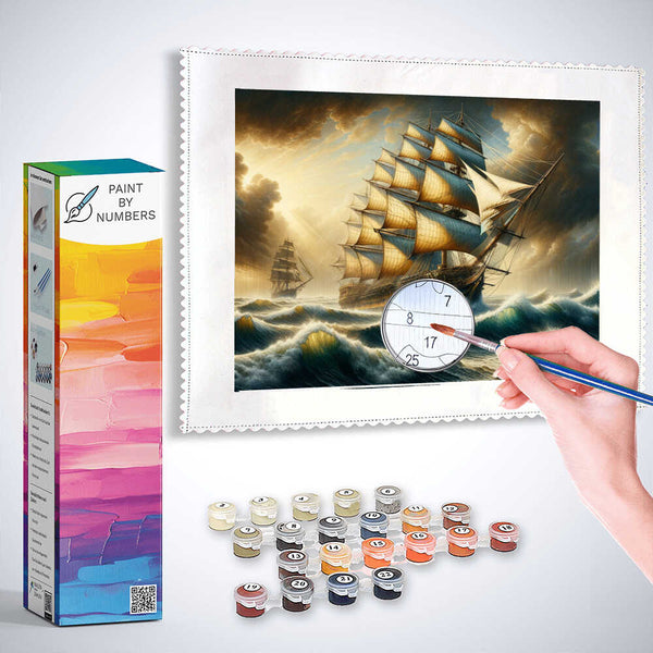 Three-master - Paint by Numbers
