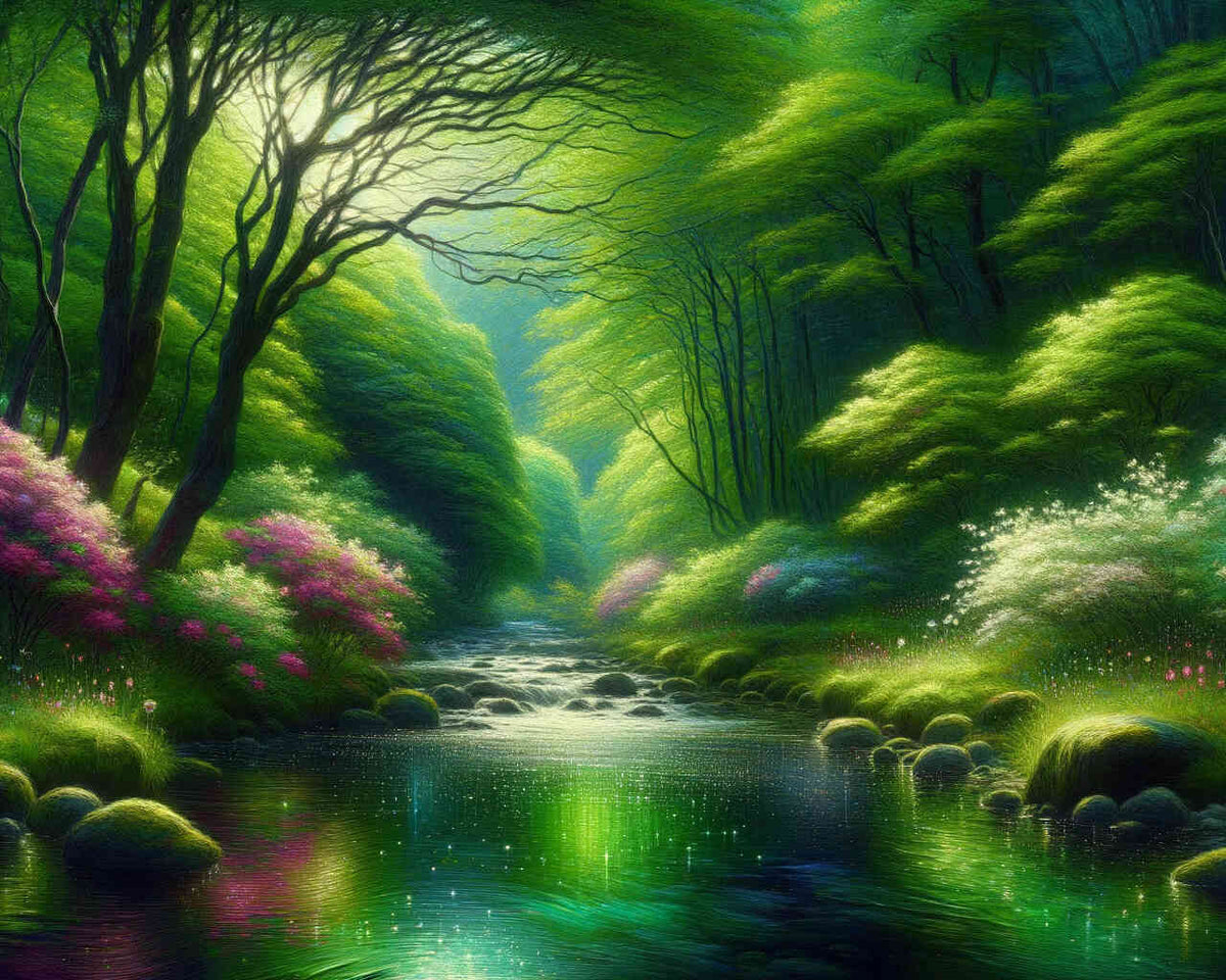 Paint by Numbers - Forest meadow