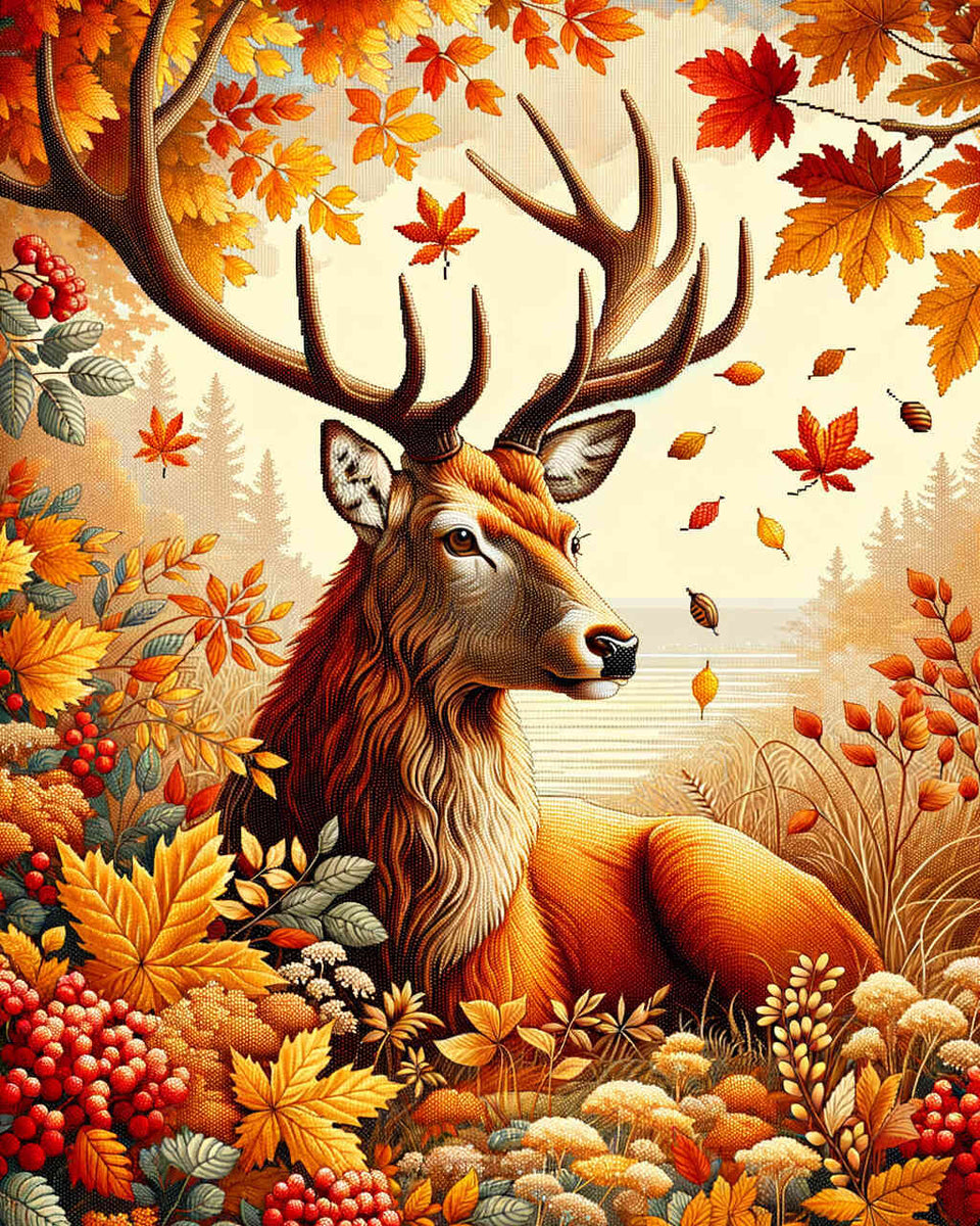 Deer in autumn - Paint by Numbers
