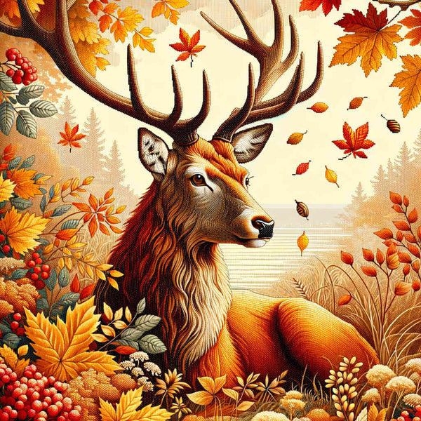 Deer in autumn - Paint by Numbers