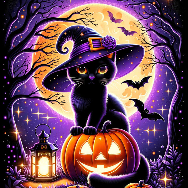 Paint by Numbers - Cat in Curbis Halloween
