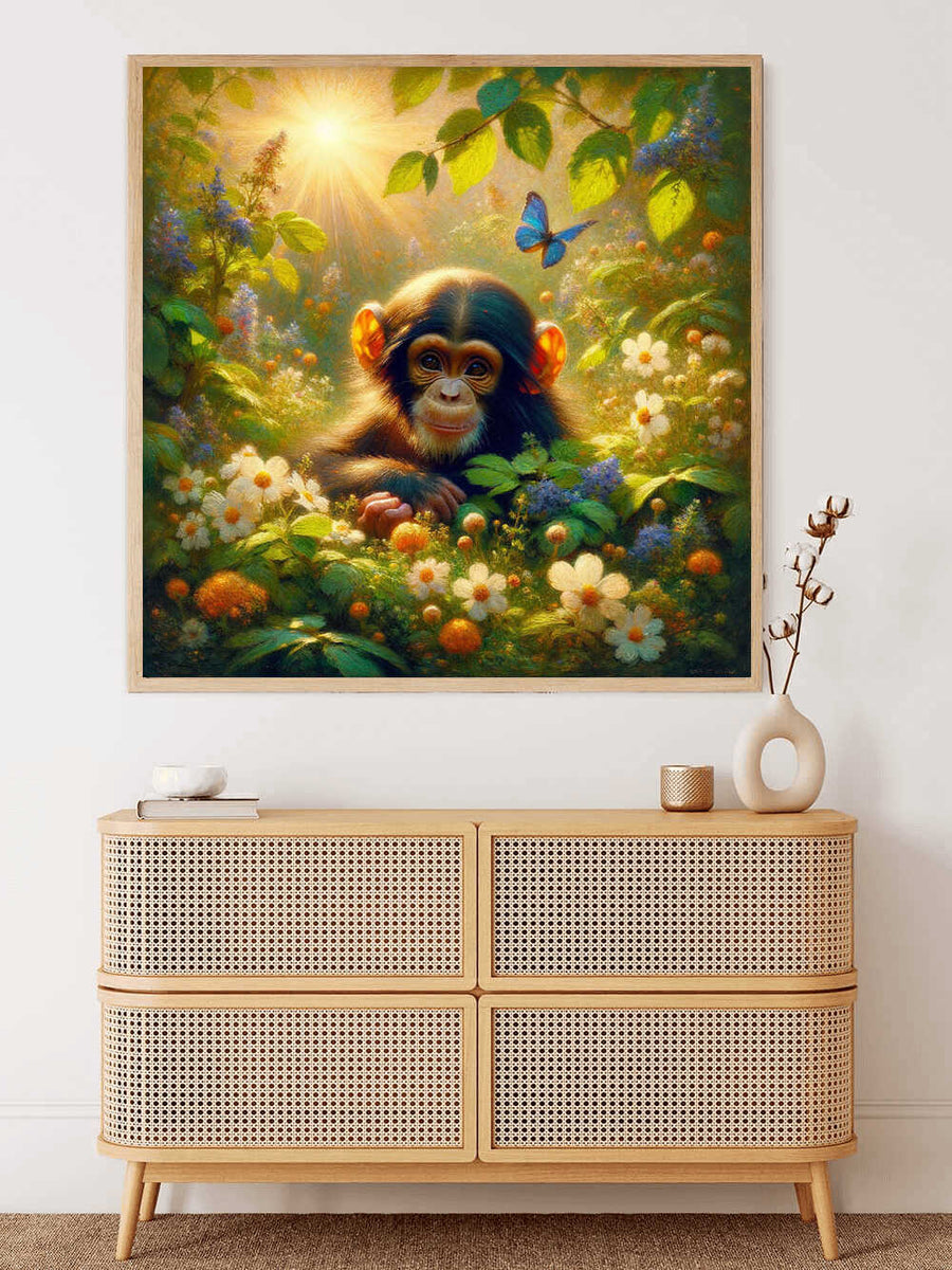 Paint by Numbers - Little Chimpanzee Chills