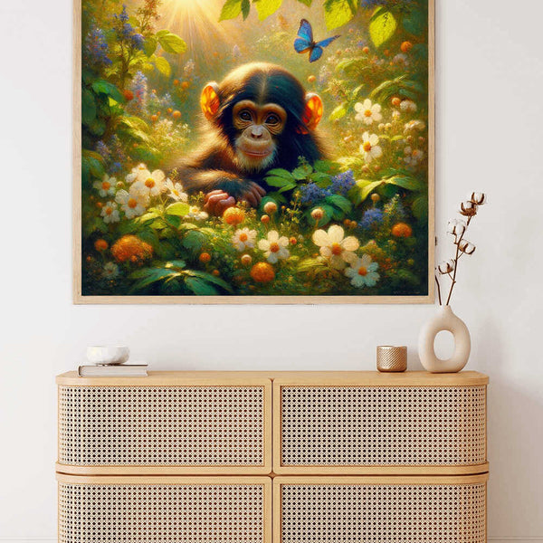 Paint by Numbers - Little Chimpanzee Chills