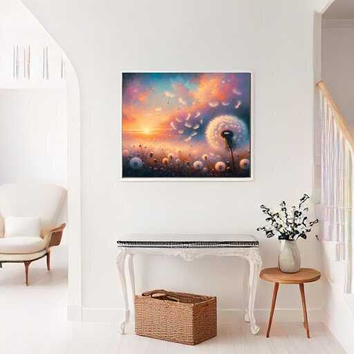 Paint by Numbers - Dandelion Blowing Sunset