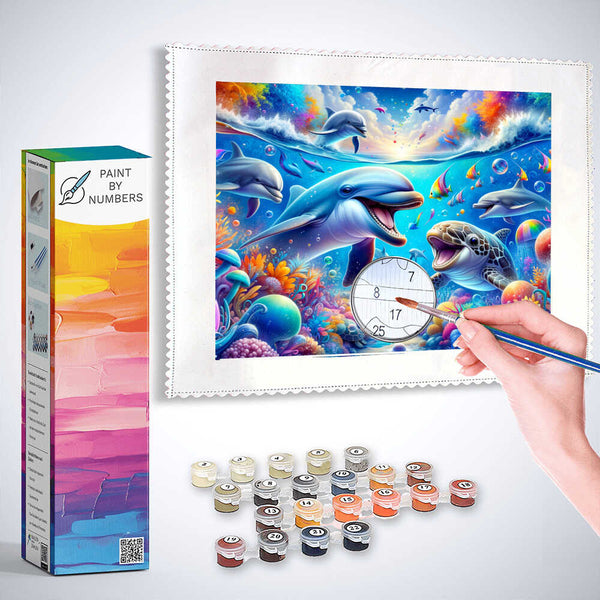 Paint by Numbers - Marine animal friends