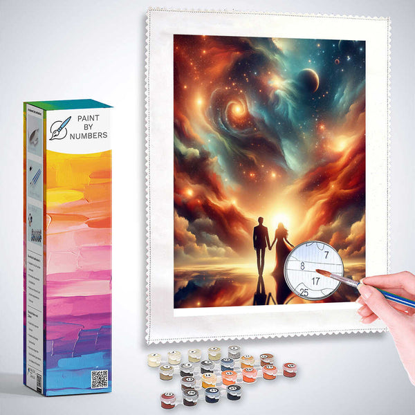 Paint by Numbers - Couple in love, of space