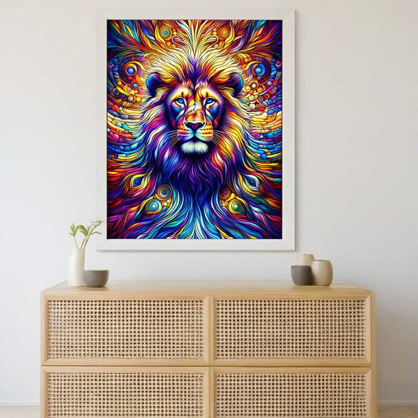 Paint by Numbers - Lion play of colors