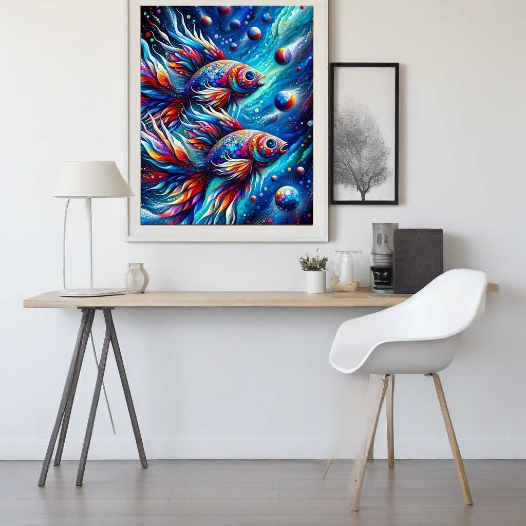 Paint by Numbers - Colorful fish