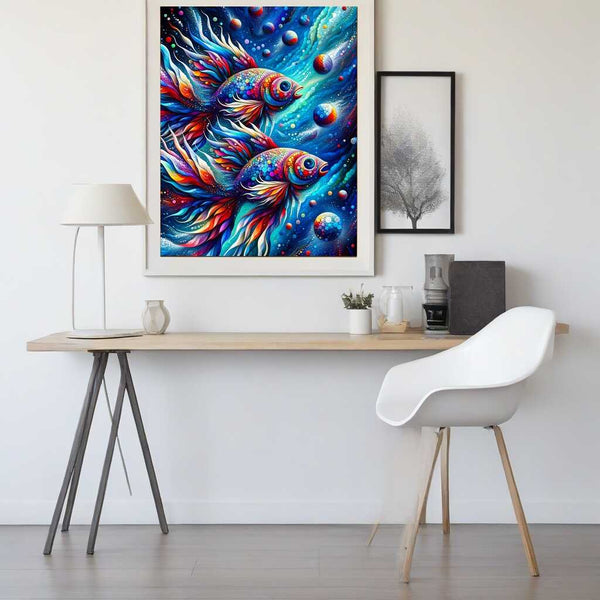 Paint by Numbers - Colorful fish