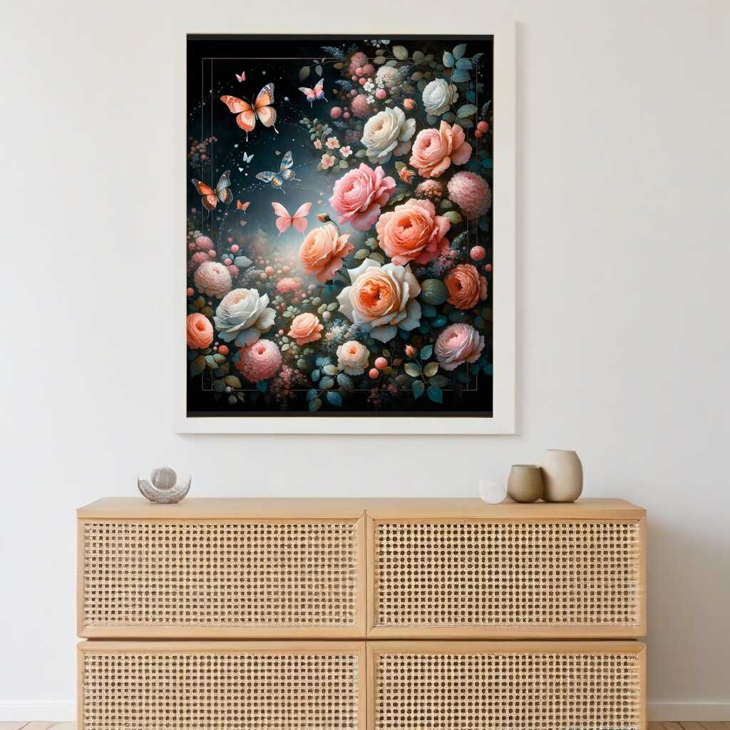 Paint by Numbers - Roses and Butterflies