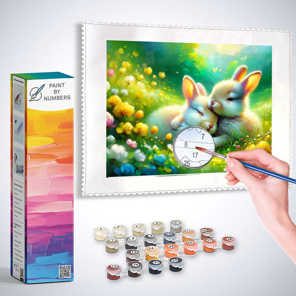 Paint by Numbers - Cuddle Rabbit
