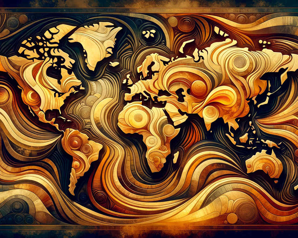 World map - Paint by Numbers