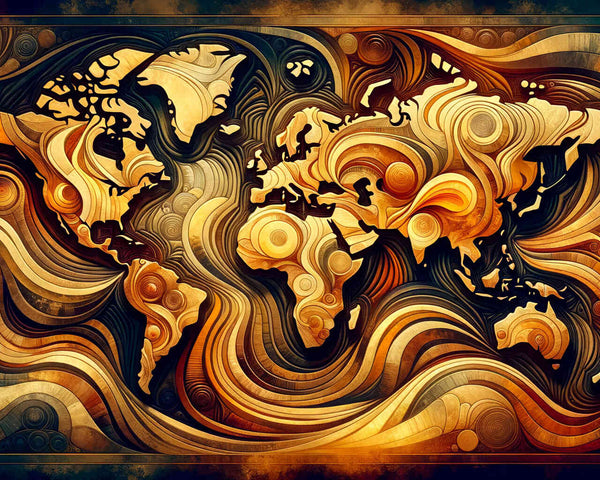 World map - Paint by Numbers