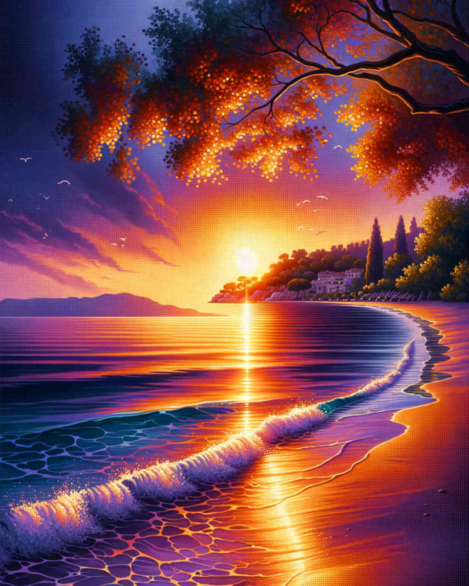 Paint by Numbers - Sunset Romantic Bay