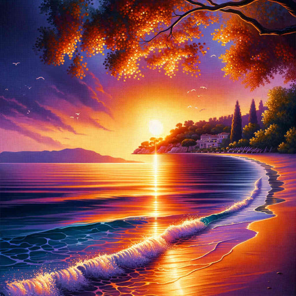 Paint by Numbers - Sunset Romantic Bay