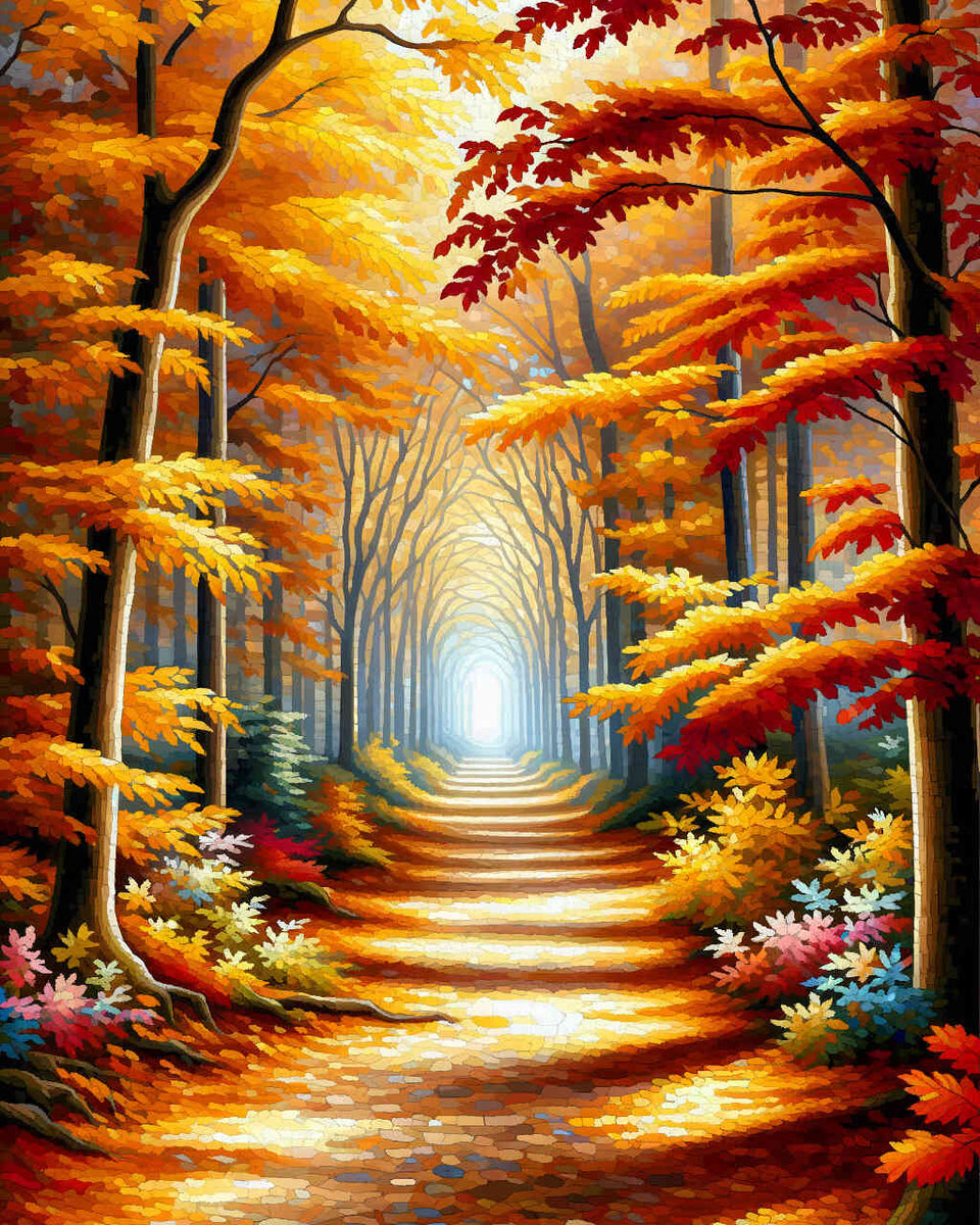 Paint by Numbers - Autumn Forest Trail