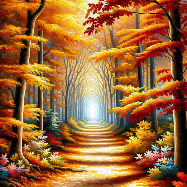 Paint by Numbers - Autumn Forest Trail