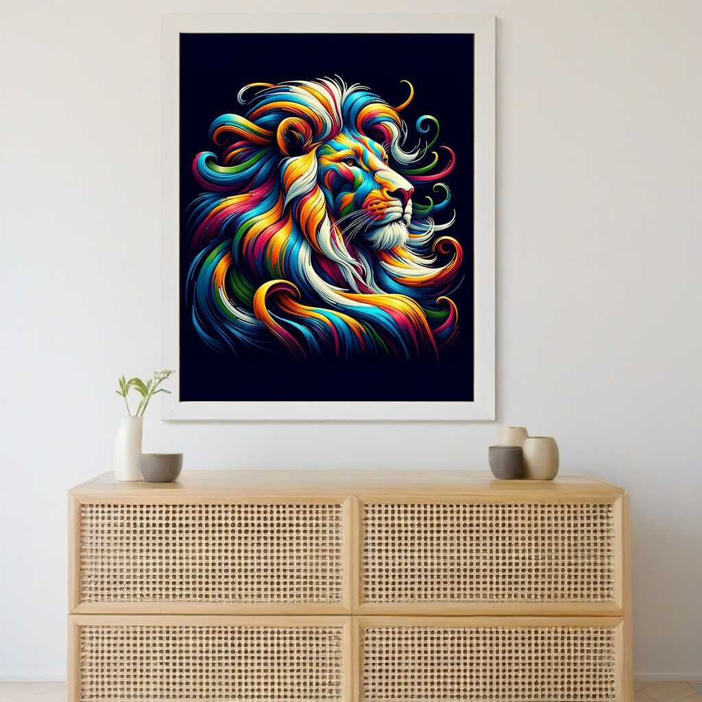 Stylish lion - Paint by Numbers