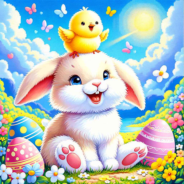 Paint by Numbers - Easter Bunny with Kuken
