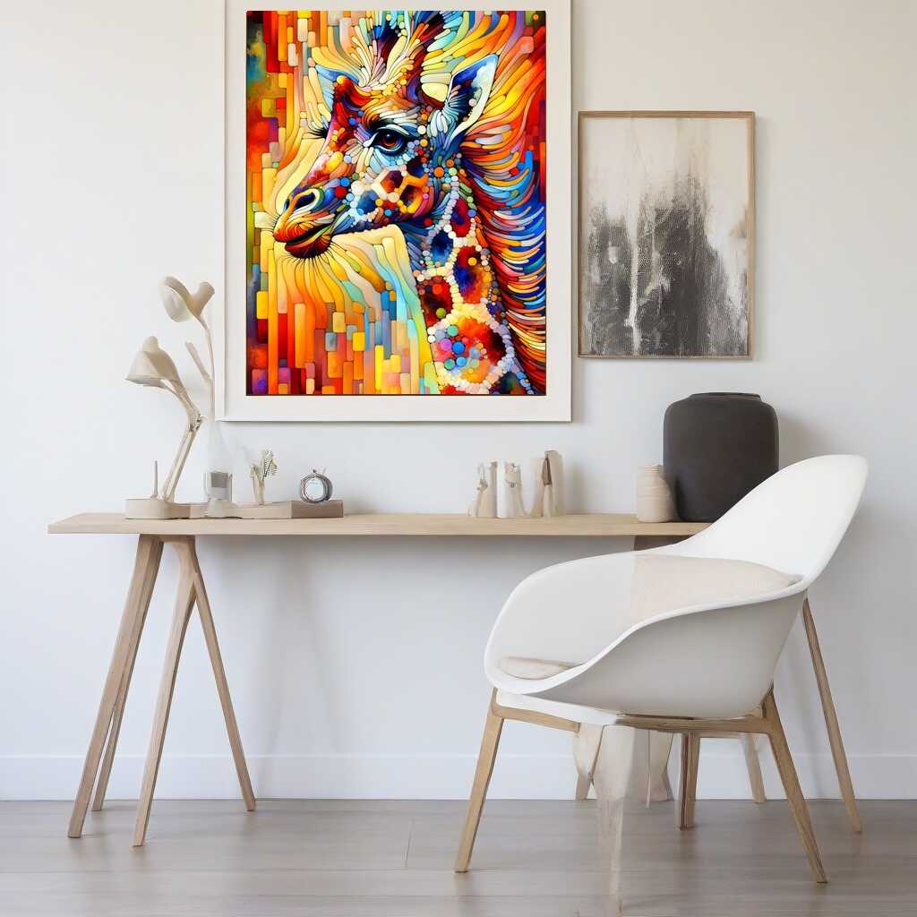 Colorful giraffe - Paint by Numbers