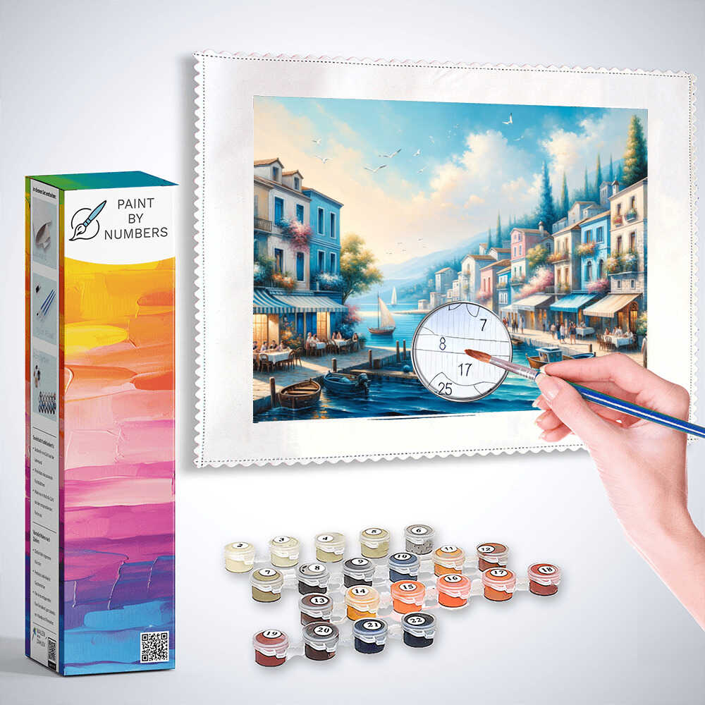 City by the sea - Paint by Numbers