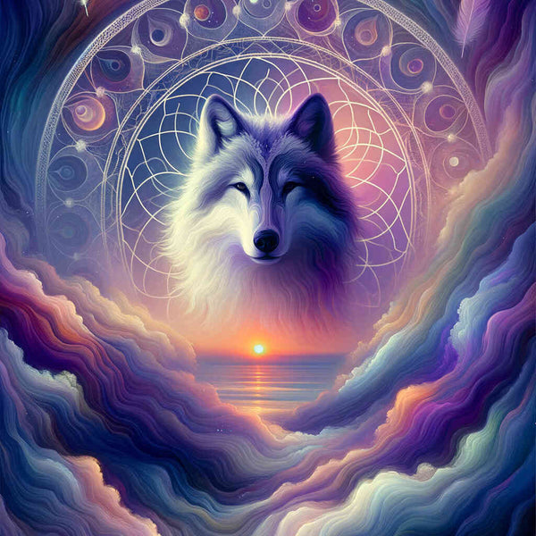 Paint by Numbers - Day and Night Wolf