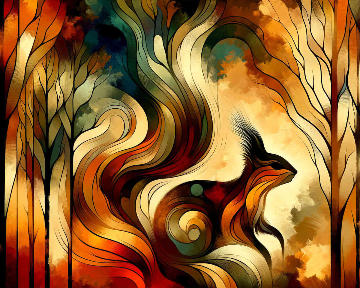 Squirrel, Forest - Paint by Numbers