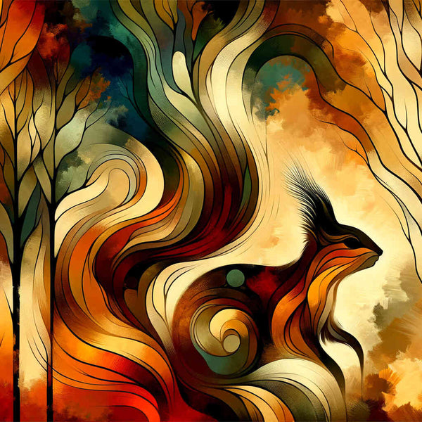 Squirrel, Forest - Paint by Numbers