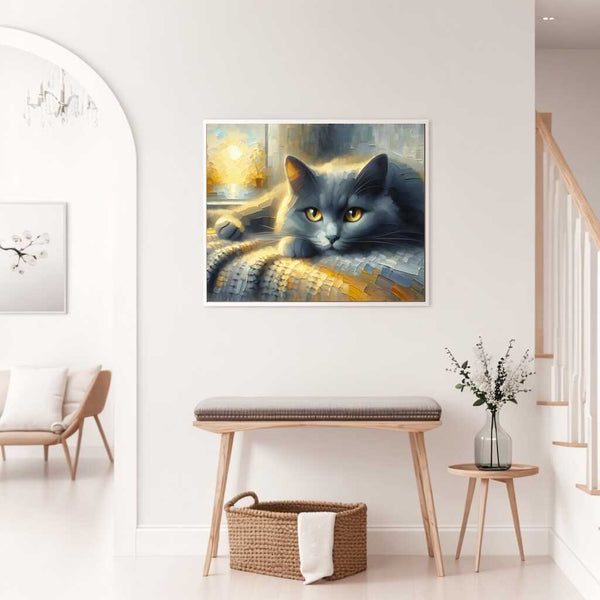 Cat, Gray- Paint by Numbers