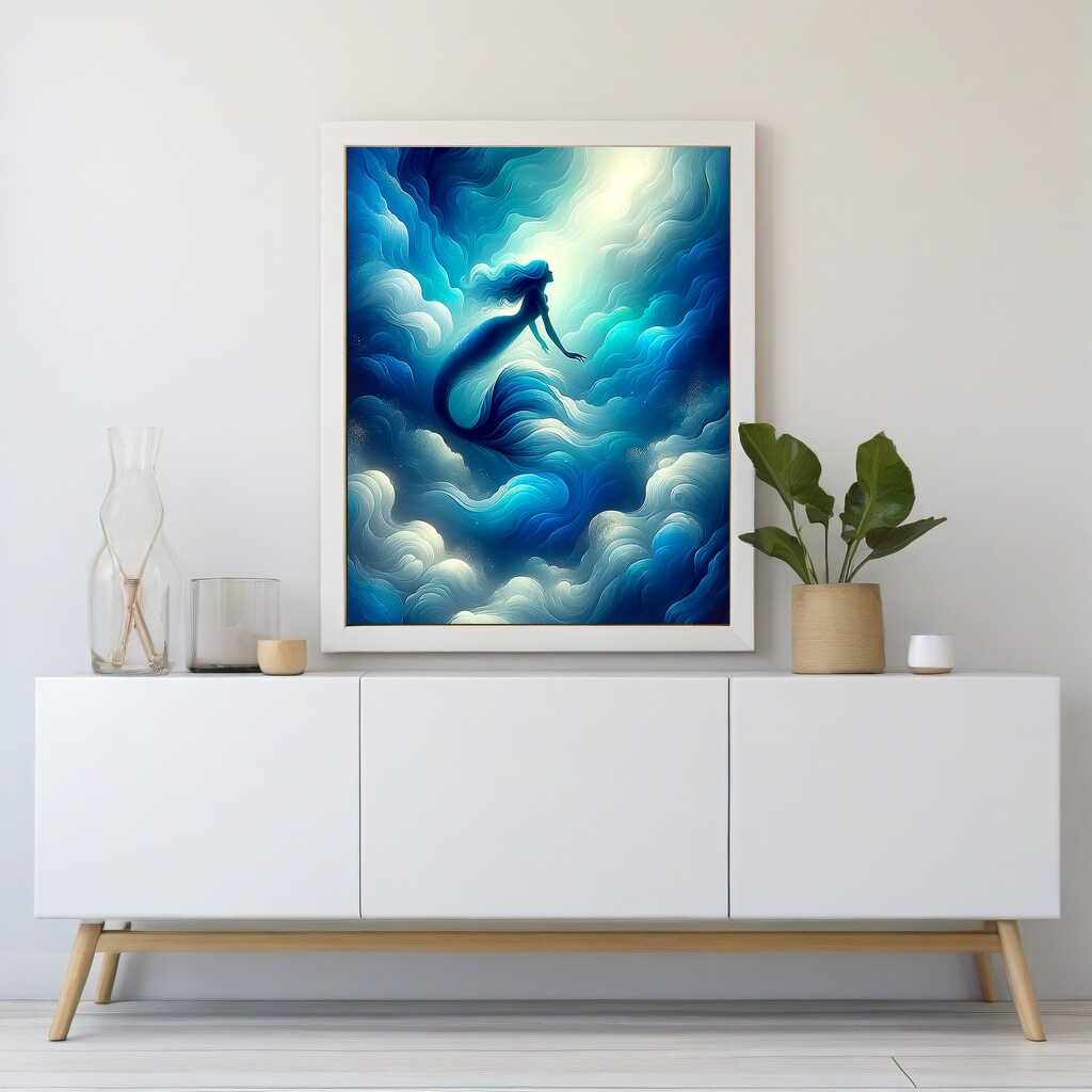 Mermaid in blue - Paint by Numbers
