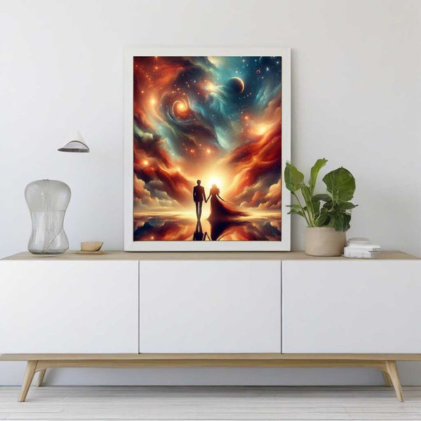 Paint by Numbers - Couple in love, of space