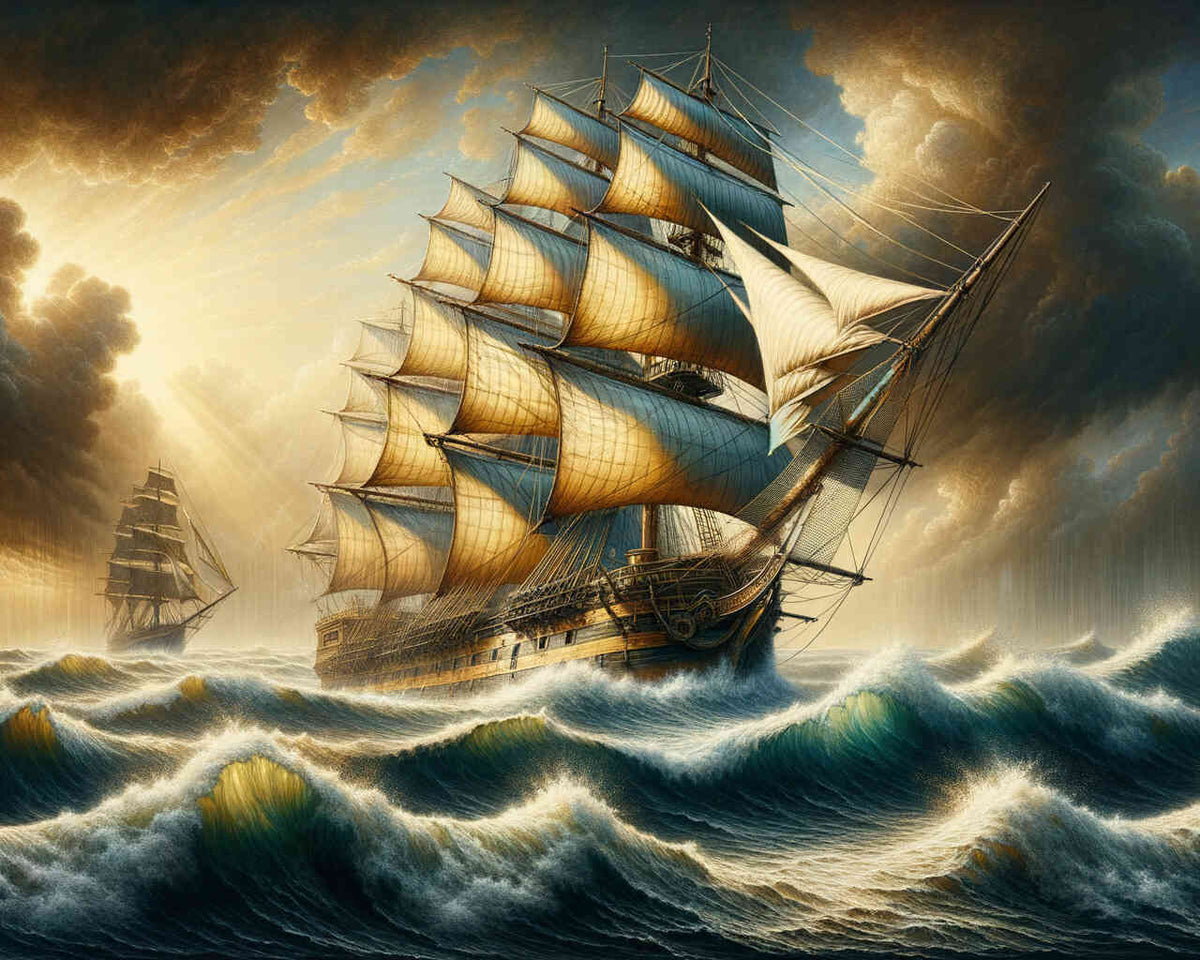Three-master - Paint by Numbers
