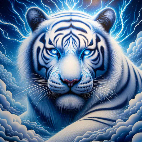 Diamond Painting - Beautiful Snow Tiger
