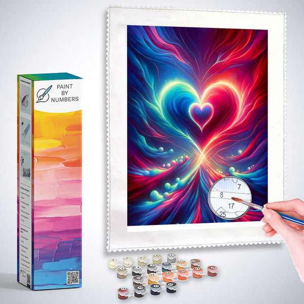 Paint by Numbers - Double heart