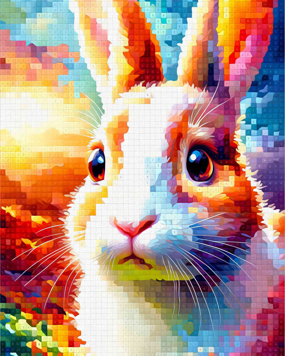 Paint by Numbers - Rabbit portrait