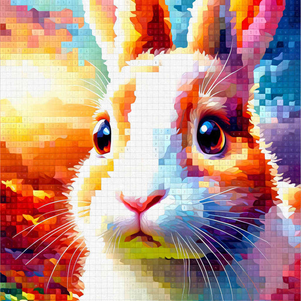 Paint by Numbers - Rabbit portrait