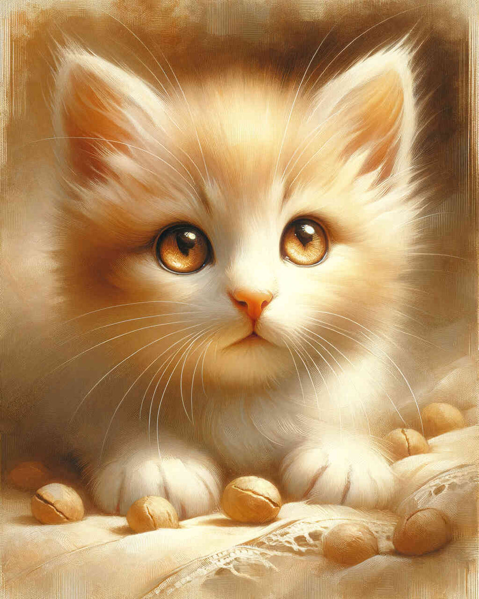 Paint by Numbers - Playing Cat