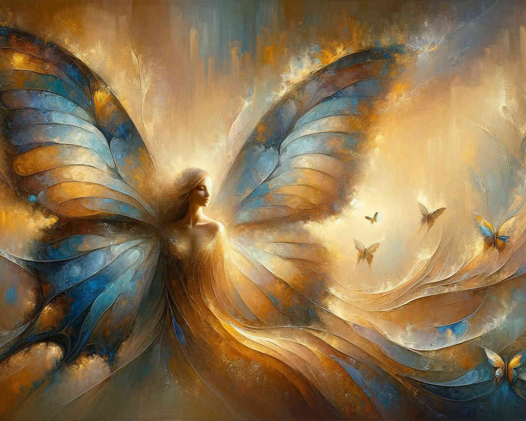 Butterfly, woman - Paint by Numbers