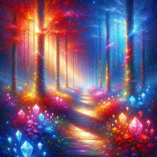 AB Diamond Painting - Forest Shine