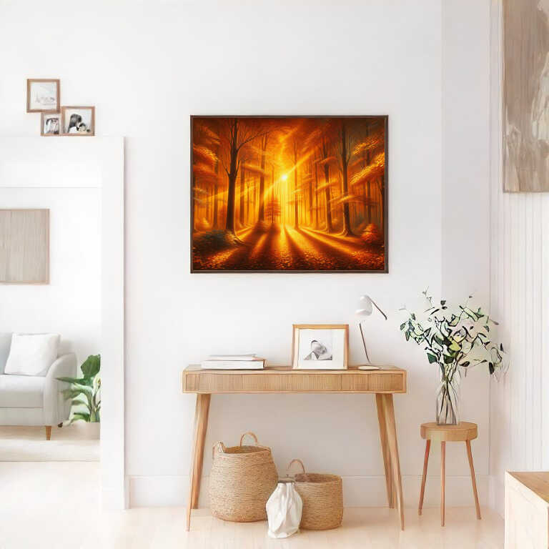 Paint by Numbers - Autumn forest, sun