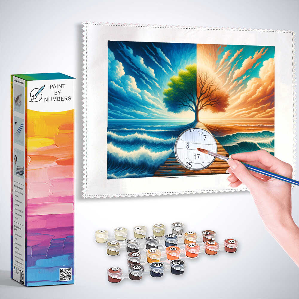 Paint by Numbers - Tree in two