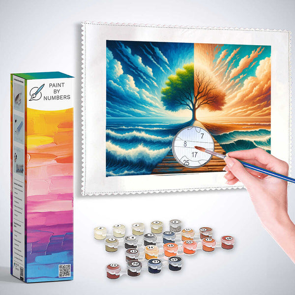 Paint by Numbers - Tree in two
