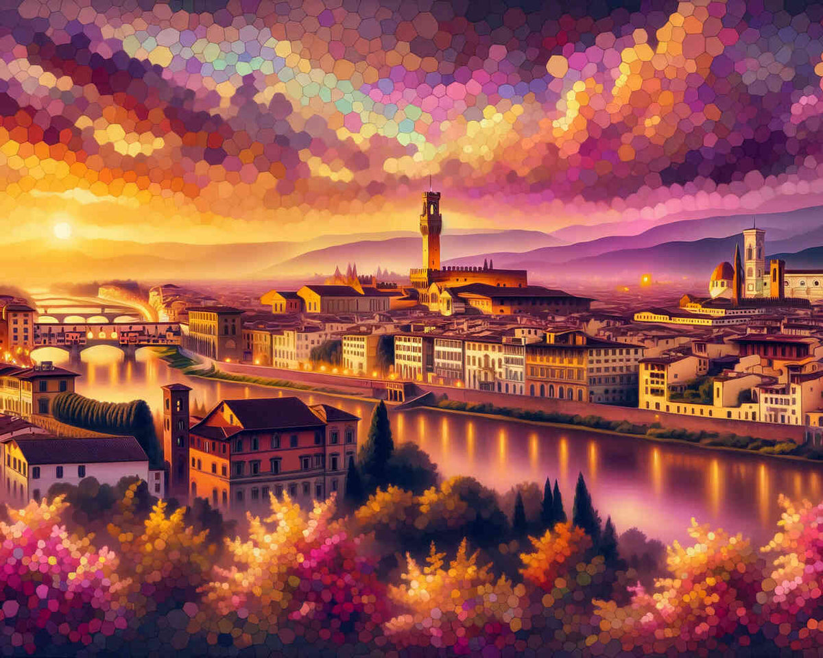 Florence, sunset - Paint by Numbers