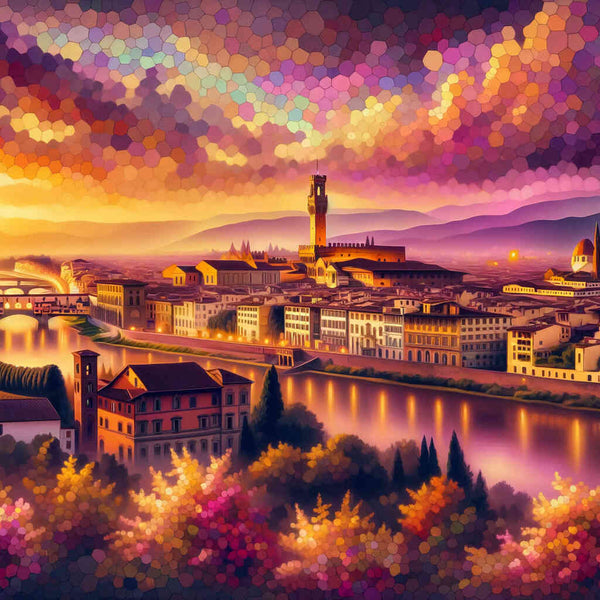 Florence, sunset - Paint by Numbers