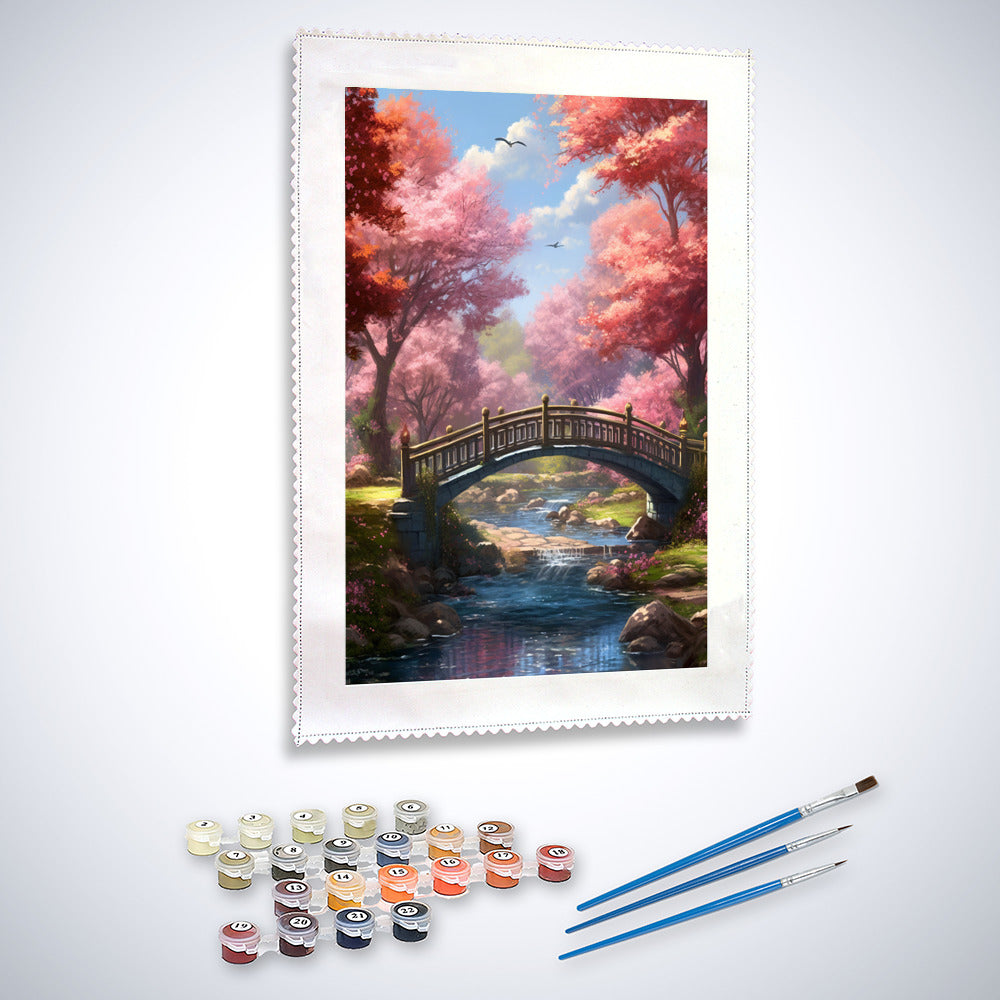 Park in pink - Paint by Numbers