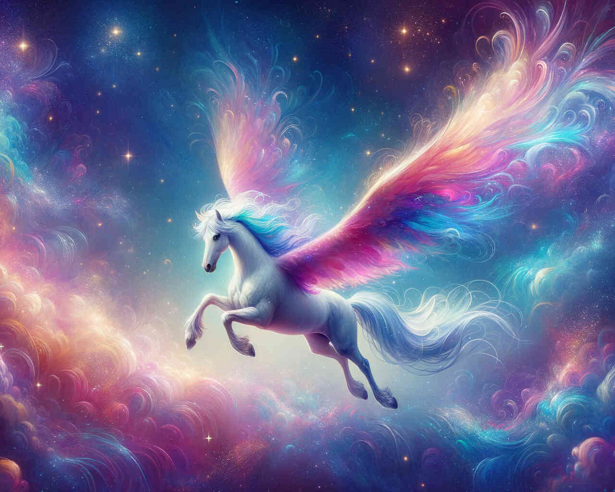 Paint by Numbers - Flying Pegasus