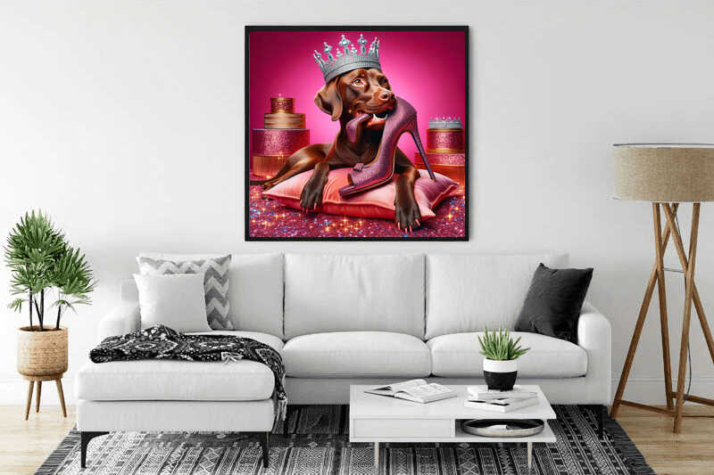 Paint by Numbers - King dog with pumps